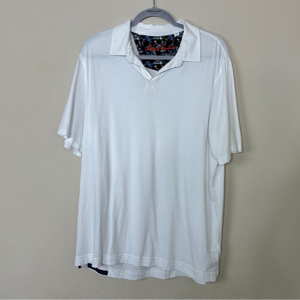Robert Graham White Polo Size L - Picture 1 of 7